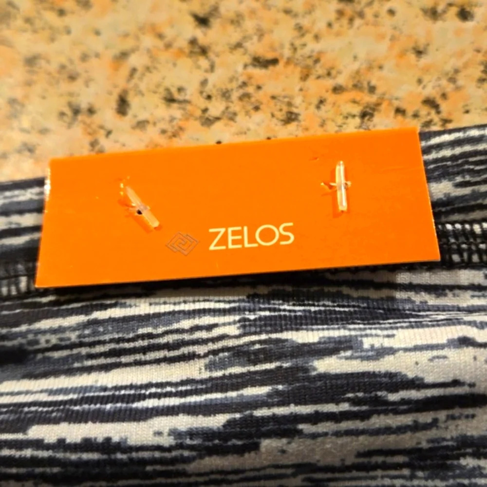 Zelos High Impact High Rise Athletic Leggings Gray & Green Size 2X - Picture 7 of 15